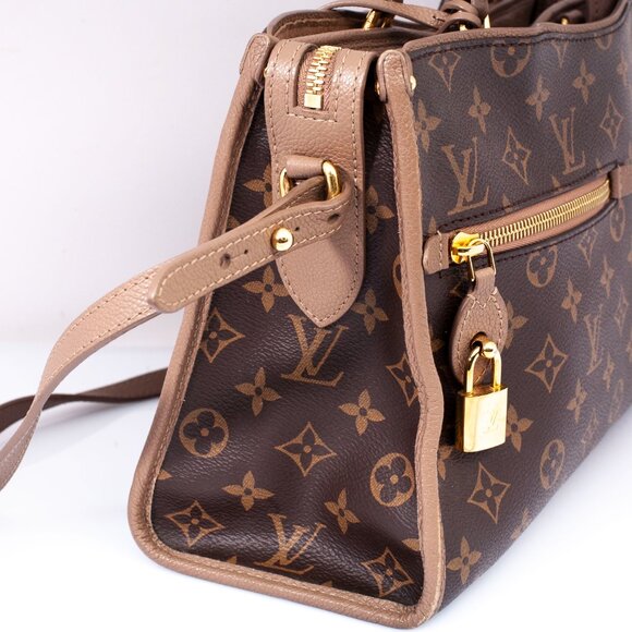 Authentic LOUIS VUITTON Monogram Taupe Popincourt PM Shoulder Bag - Picture 4 of 15